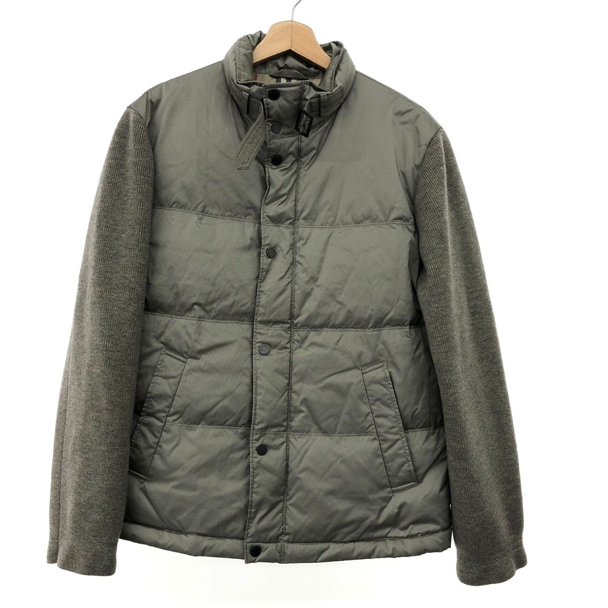 BURBERRY LONDON バーバリーロンドン ダウン切替 ニット サイズ:LL グレー メンズ 241011007597 - メルカリ