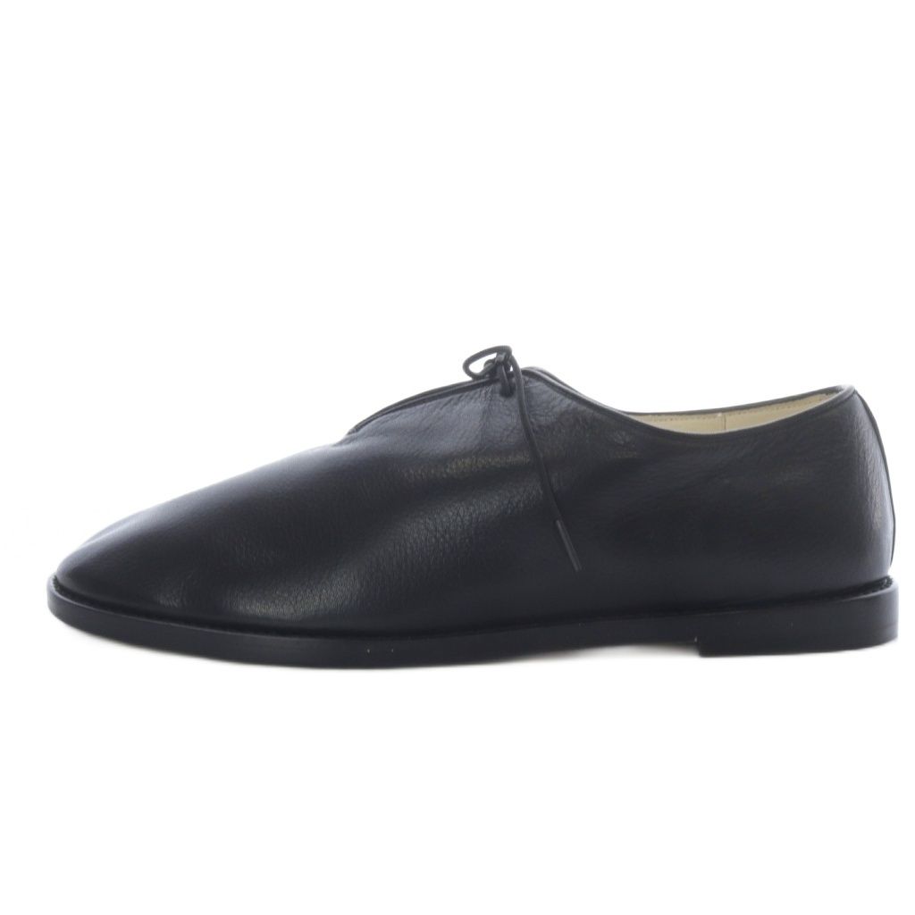 トシノスケタケガハラビューティフルシューズ TOSHINOSUKE TAKEGAHARA BEAUTIFUL SHOES SOFT SHOES フラット レースアップ レザー 25cm ブラック YO30 AD