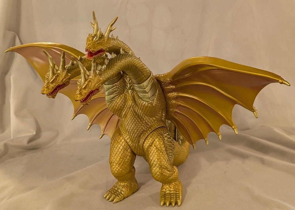 ⭐︎美品⭐︎キングギドラ　超ドラゴン怪獣　1998年　BANDAI Yahoo!オークション - 大型 ソフビ 『超ドラゴン怪獣