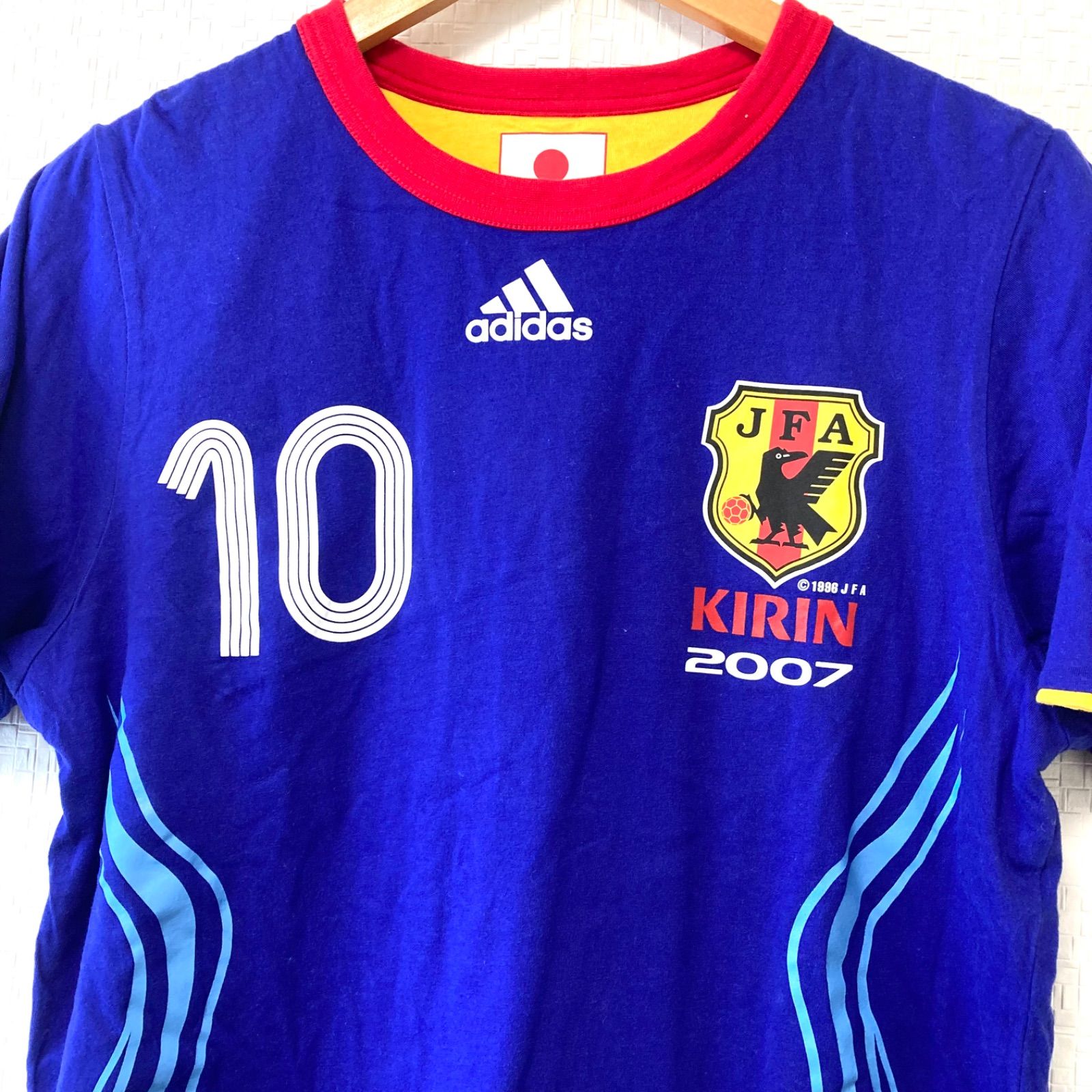 adidas サッカーシャツ JFA 日本代表 10番 NANAMIネーム入り
