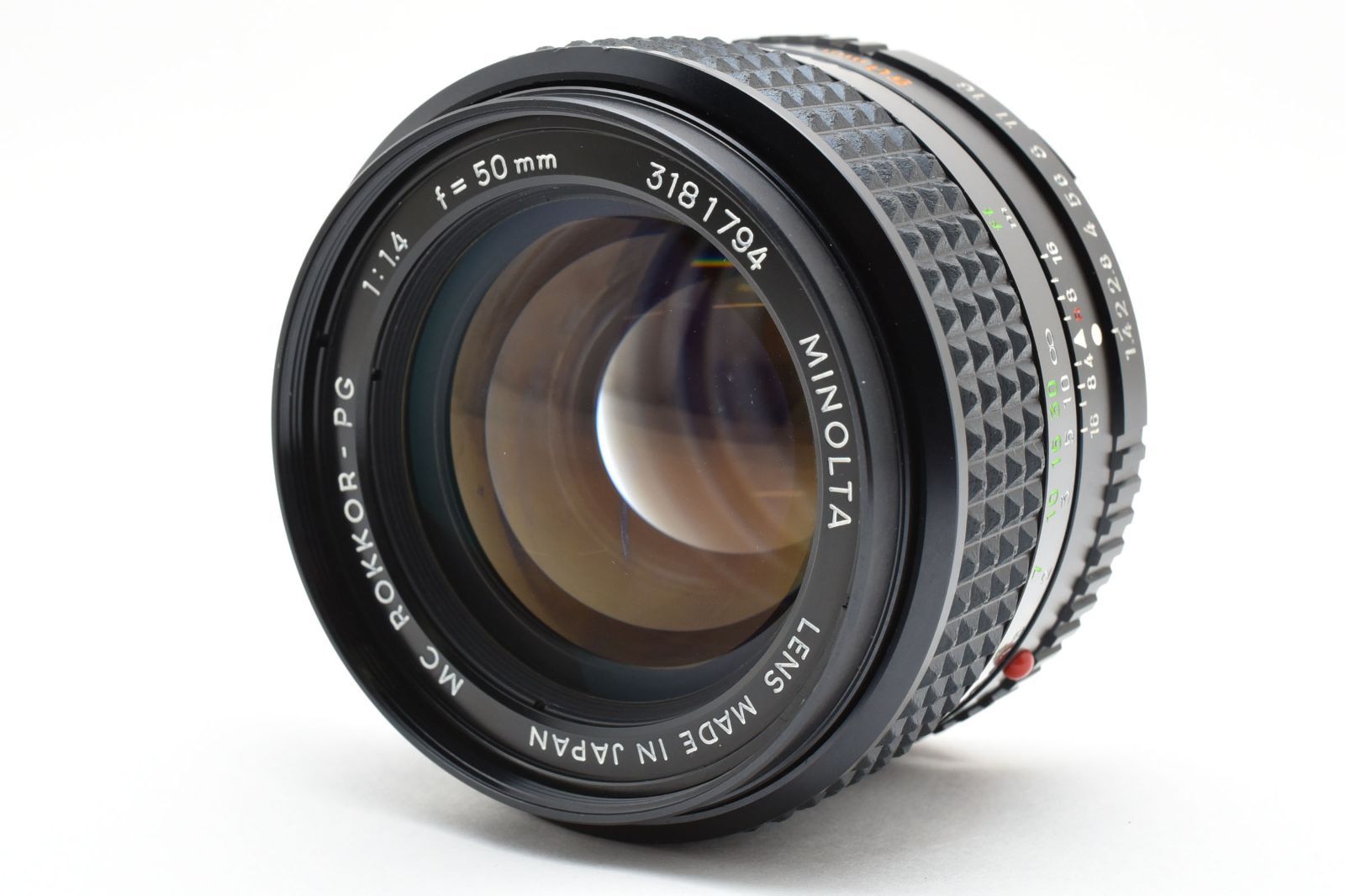 美品 Minolta MC ROKKOR-PG 50mm F1.4 9758 日本正規取扱店 美品 Minolta MC ROKKOR-PG 50mm F1.4 #9758 【公式通販】