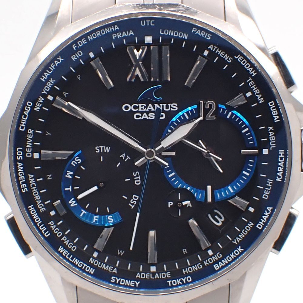 CASIO OCEANUS カシオ オシアナス マンタ OCW-S3400-1AJF ソーラー電波 チタン メンズ 腕時計 - メルカリ