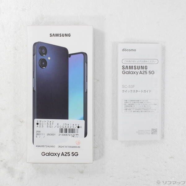 品〕 Galaxy A25 5G 64GB ブラック SC-53F docomo SIMフリー【262