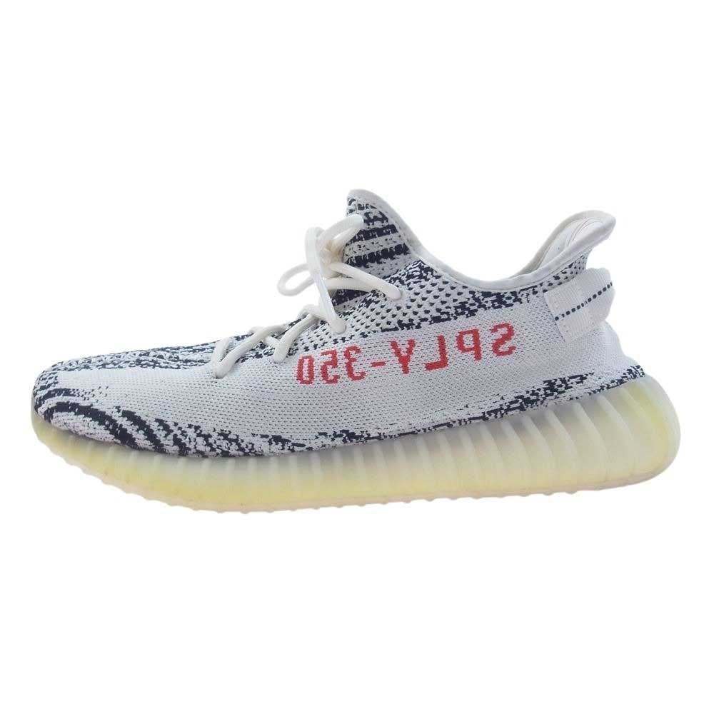 adidas アディダス スニーカー CP9654 フェイクバスターズ鑑定済 YEEZY Boost 350 V2  Zebra イージーブースト350 V2 ゼブラ ローカット スニーカー ブラック系 ホワイト系 28.5cm【中古】