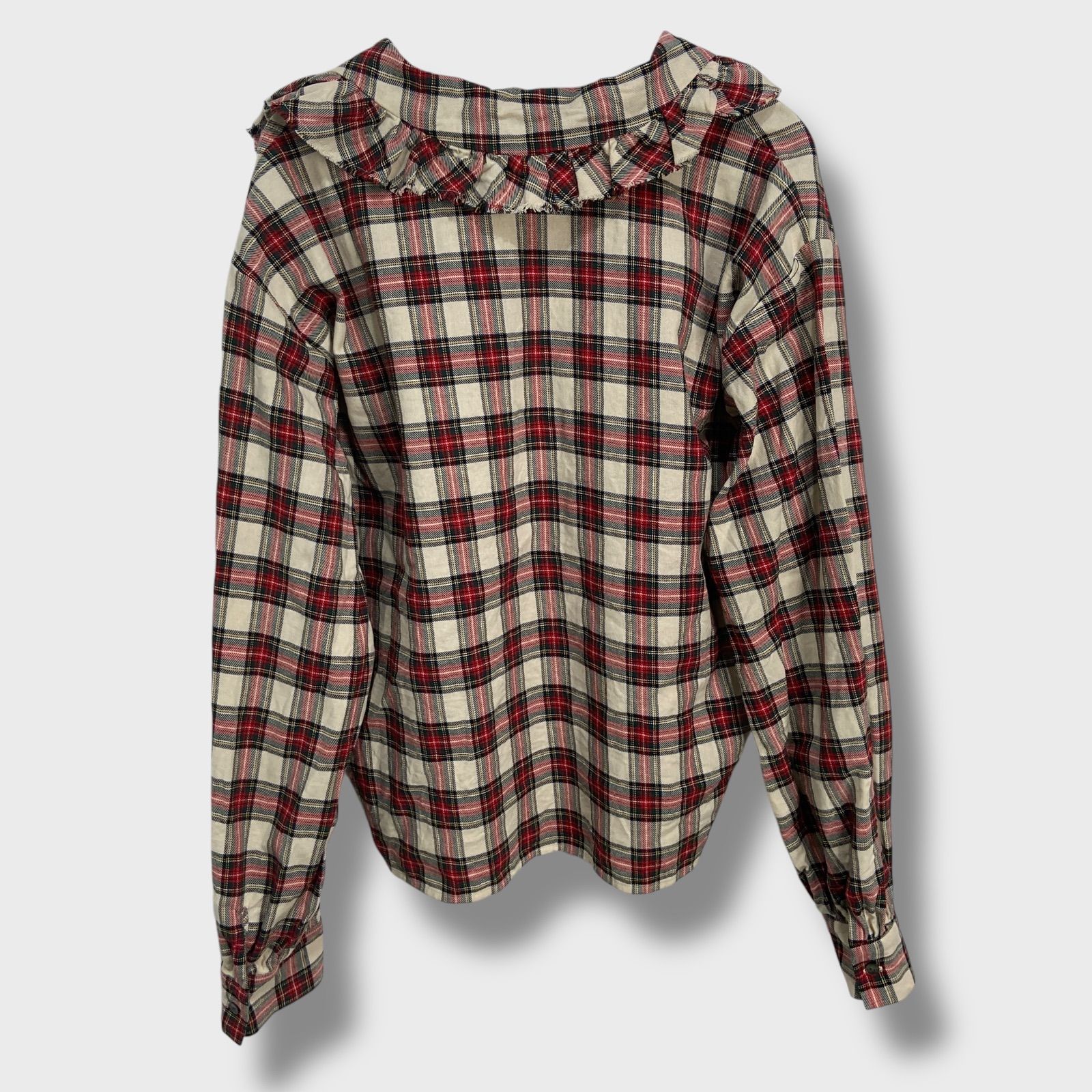 mizuiroind チェックフリルシャツ mizuiro ind チェックフリルカラーシャツ | mizuiro