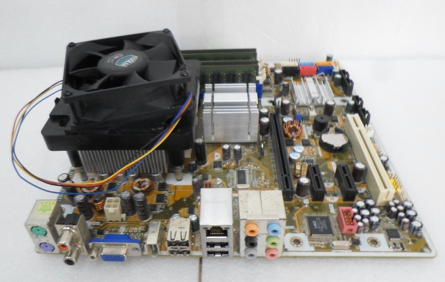 ASUS HP IPI8L-L8 REV 1.01 P|N 449774-001 MB SLB5M CPU ヒートシンク および8GB RAM