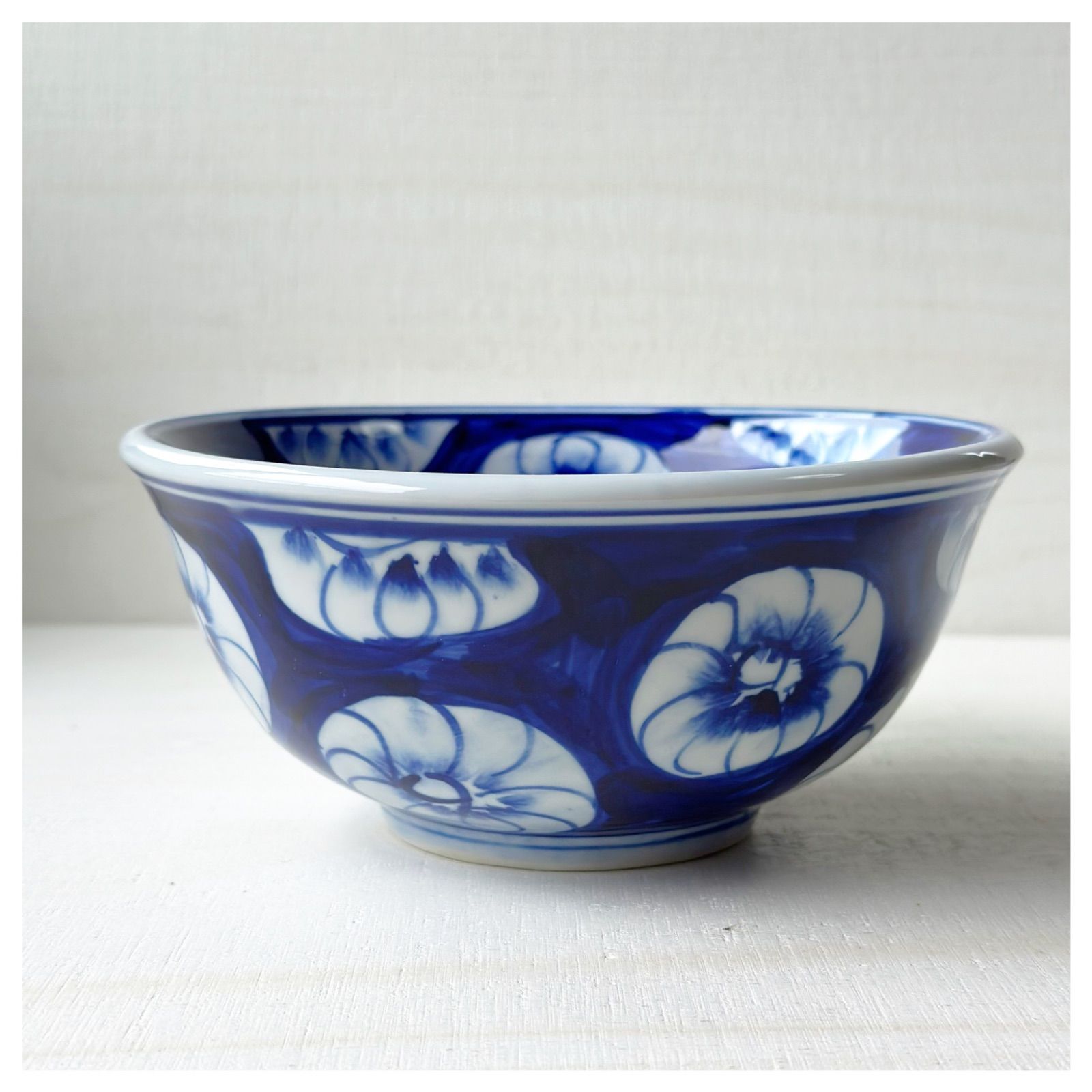 Bát Tràng ベトナム バッチャン焼き 新品 花柄 丼 6枚 ベトナム バッチャン焼き 新品 花柄の丼 どんぶり - メルカリ