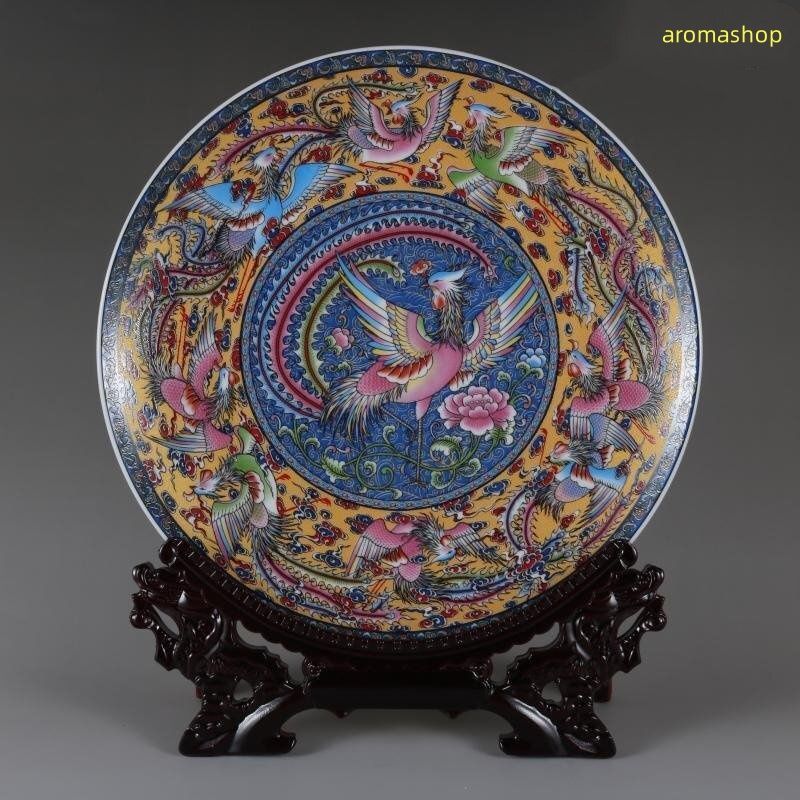 美麗彩色 景徳鎮 花文様 壺＆小瓶セット 中国伝統磁器 工芸美品