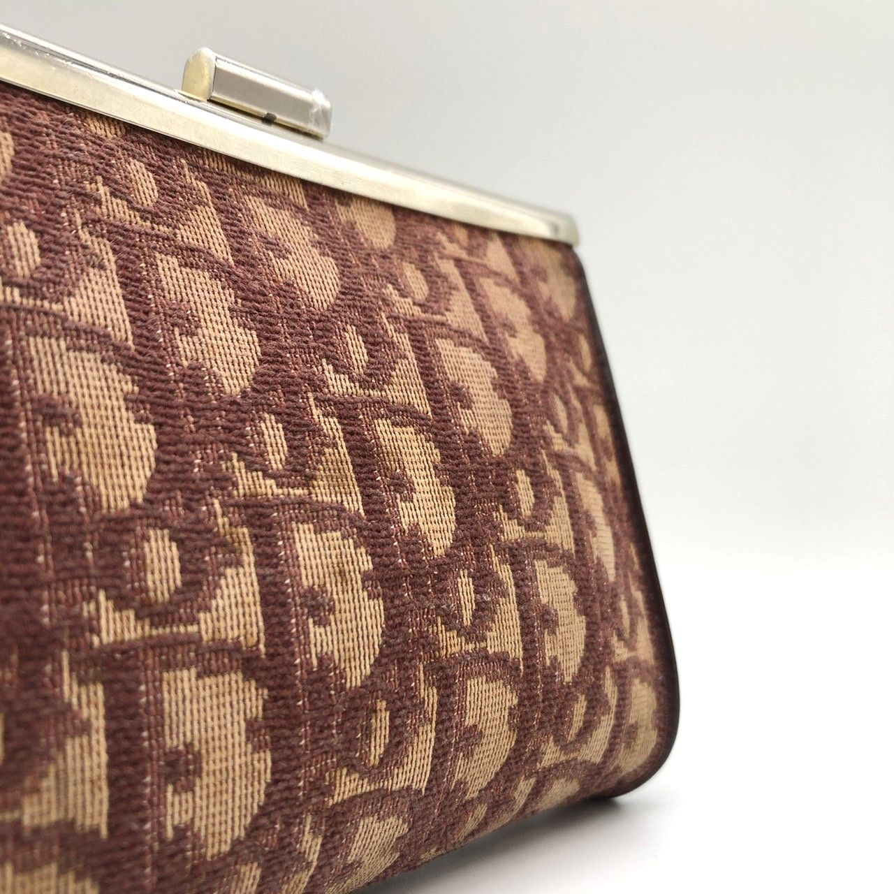 Dior Dior サイフ・小物 ポーチ トロッター ブラウン キャンバス