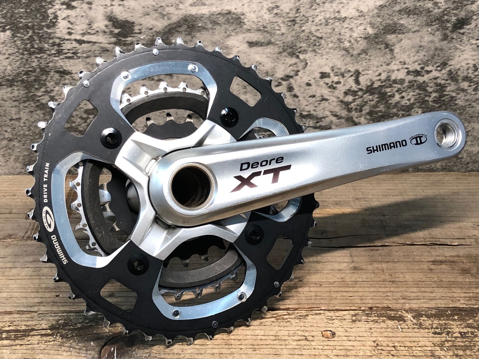 SHIMANO DEORE XT FC-M770 170mm クランク Shimano FC-M770 XT 180mm 4 arm Crank 22-32-44 w/BB : Amazon