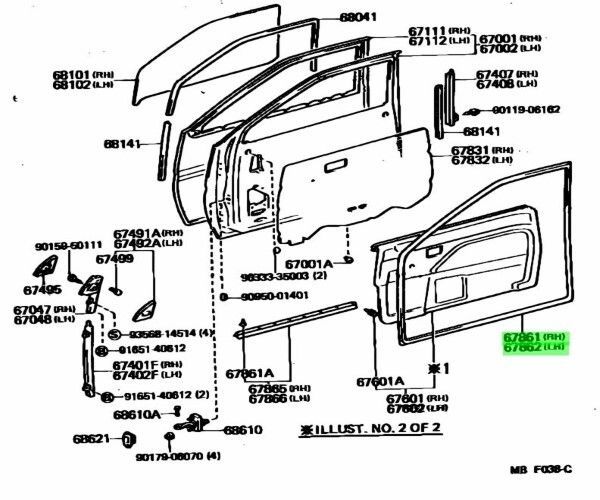 トヨタ カローラ レビン フロントドア ウエザストリップ 左右 トヨタ カローラ レビン フロントドア ウエザストリップ 左右