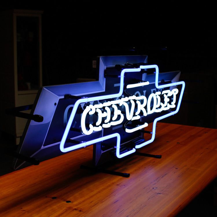 オリジナル シボレーコルベットロゴネオンサイン ガレージ装飾 ネオン