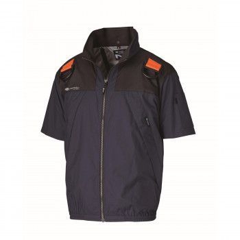 ND-1132 Nクールウェア 半袖 上部ファン フルハーネス 服3L ネイビー チタン 3Dエリ 8214489