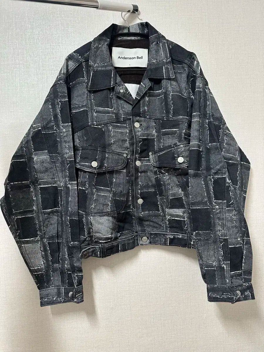 Andersson Bell アンダースンベル デニム パッチワーク ジャケット 黒
