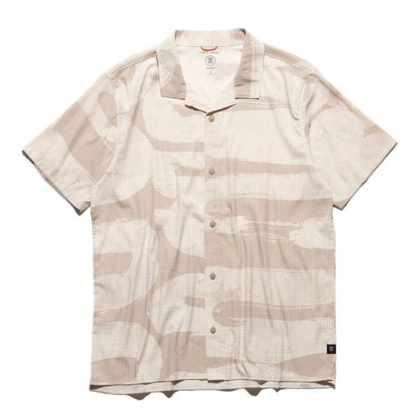Run Amok ラン アモック 半袖開襟シャツ BLESS UP TRAIL RW600-FSS メンズ FOSSIL メンズ ロアークリバイバル ROARK Revival ブレスアップ トレイル ランニング トレイルランニング トレラン マラソン