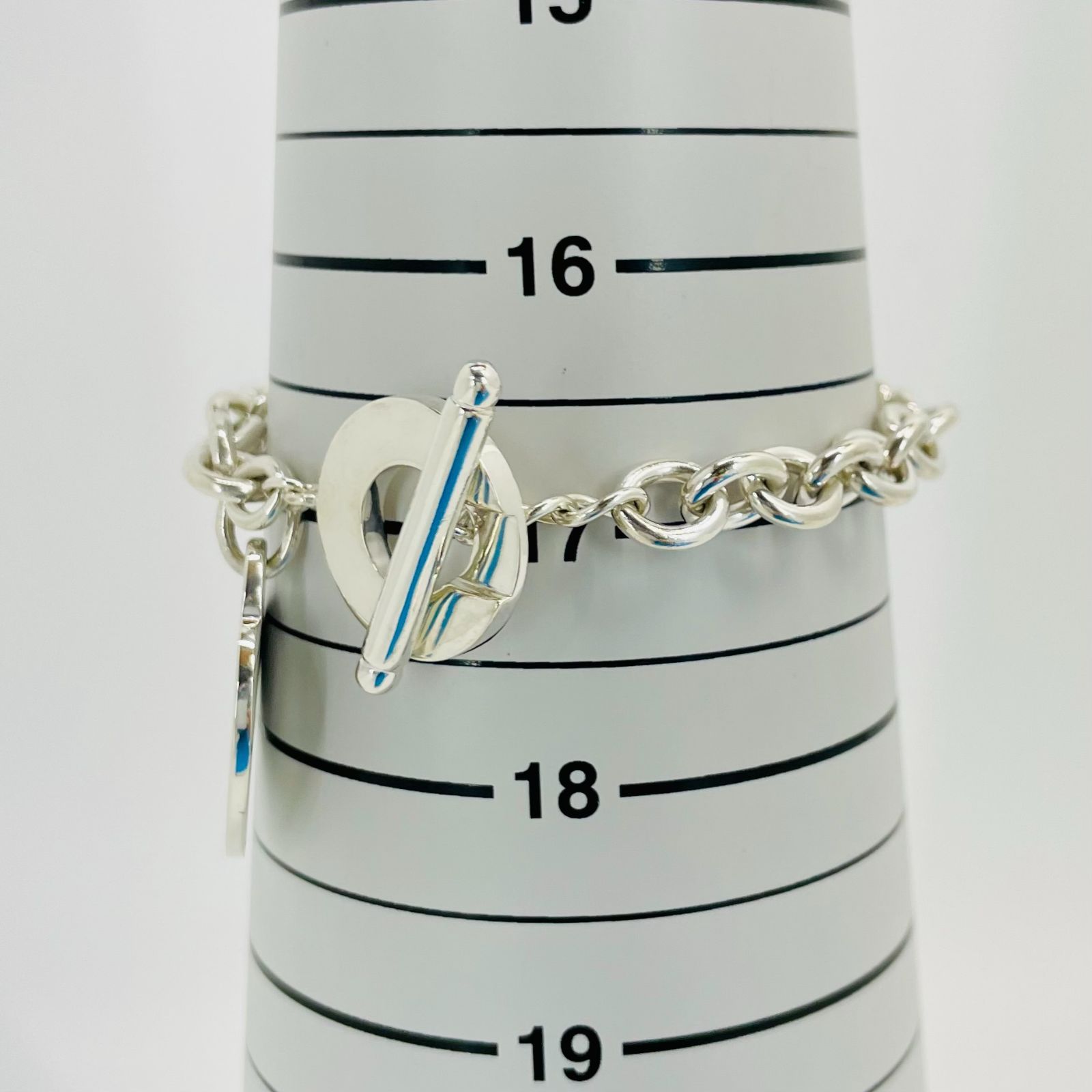 17cm ティファニー トグル ハート ブレスレット シルバー TIFFANY&Co.★789