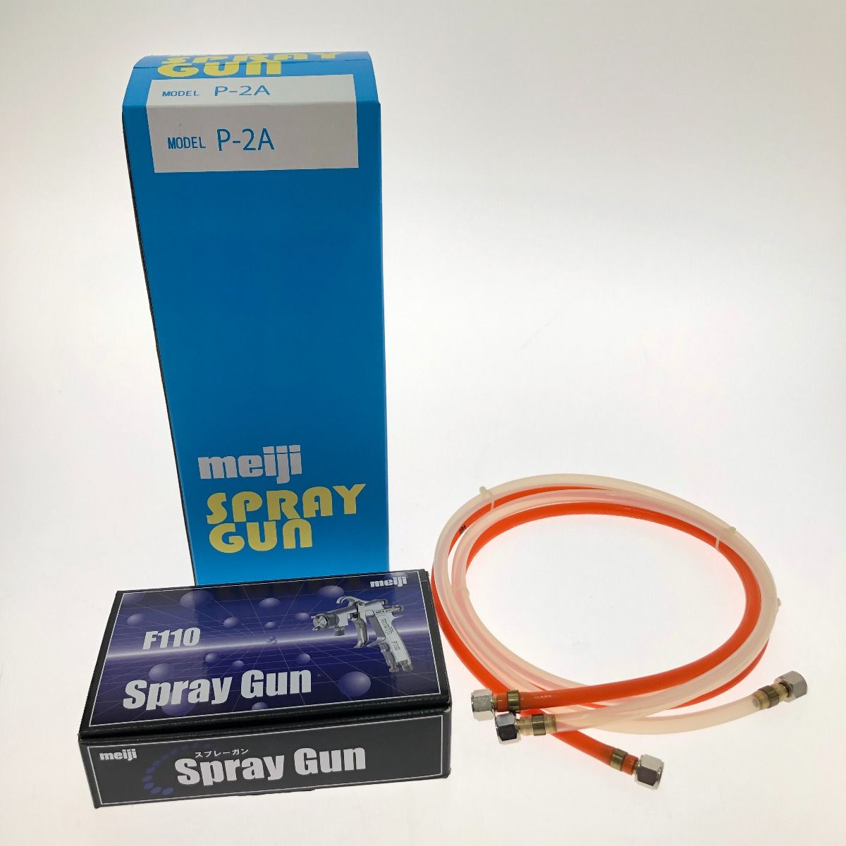 □□meiji 塗料圧送タンク 汎用ハンドスプレーガン セット P-2A/F110 