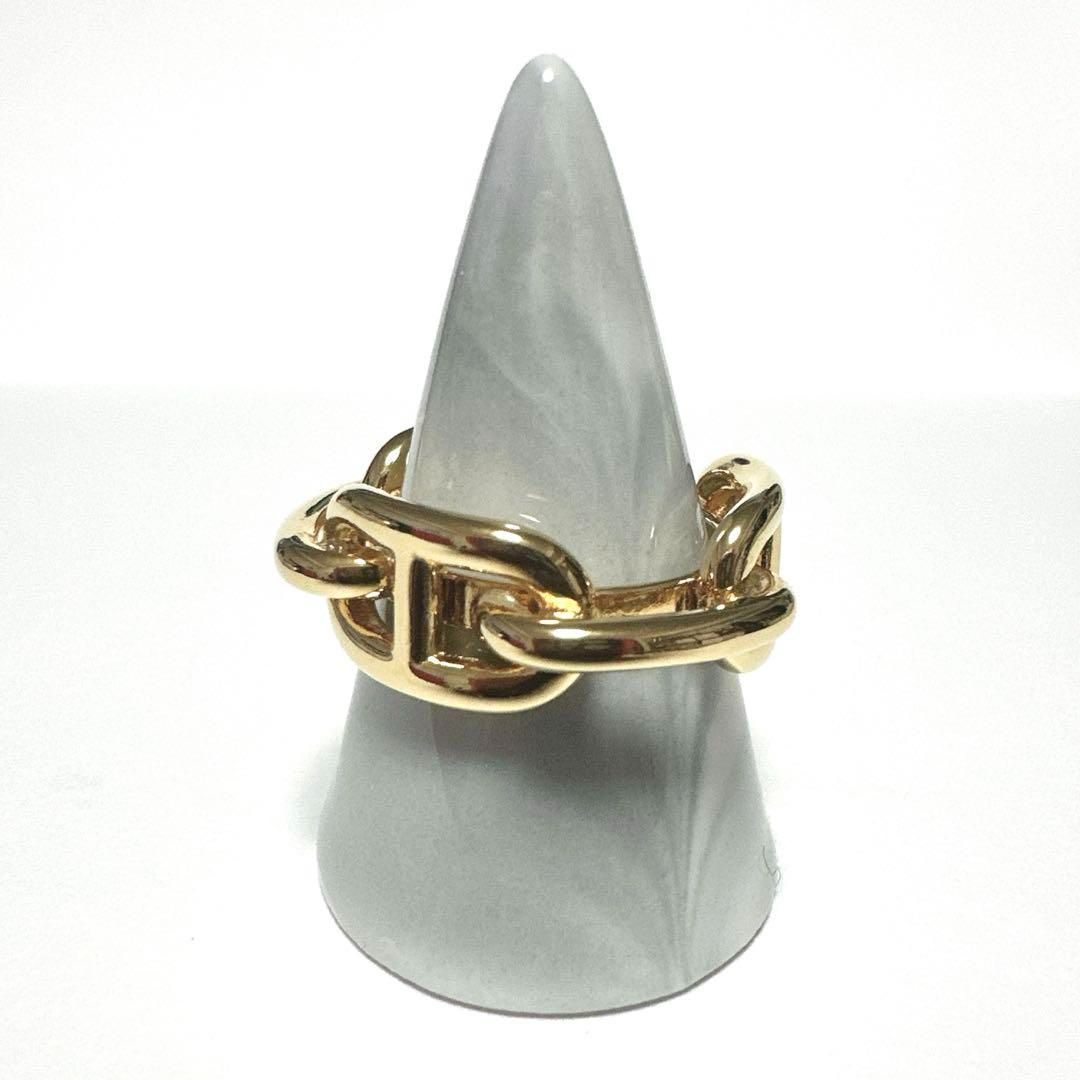 極美品 HERMES エルメス スカーフリング レガート シェーヌダンクル