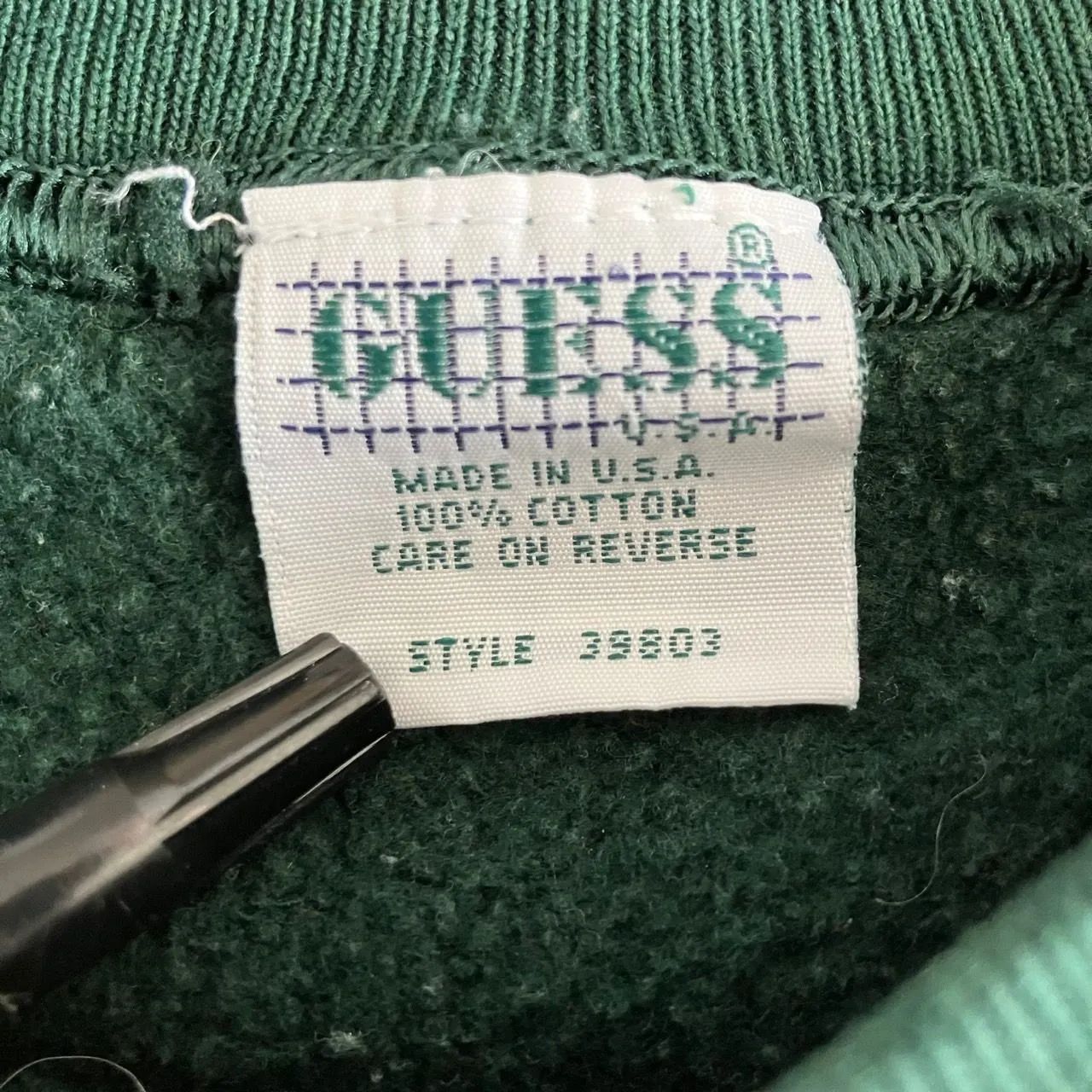 90s guess スウェット 常田大希 着用 グリーン 刺繍 トレーナー