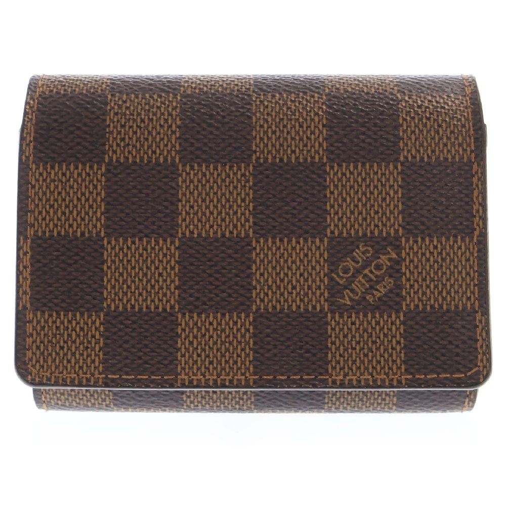 LOUIS VUITTON ルイヴィトン アンヴェロップ カルト ダミエ カードケース オープンポケット ブラウン N62920