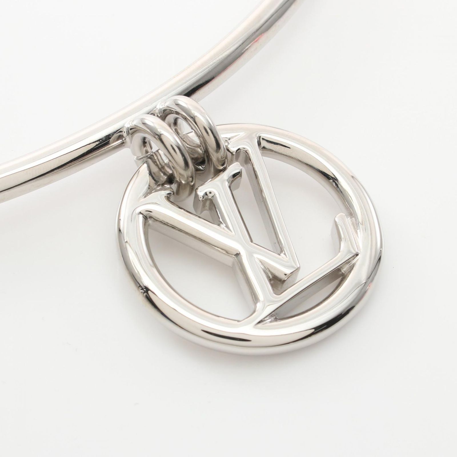 ルイ・ヴィトン LOUIS VUITTON ベルト ロゴチャーム MP202M シルバー  