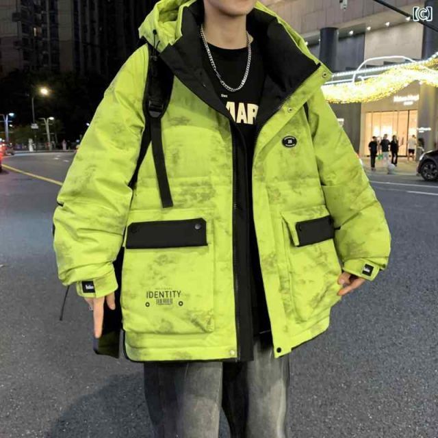 4 XL メンズ ファッション 服 男性用 オシャレ シンプル 大人 かっこいい ストリート 綿 ジャケット フード