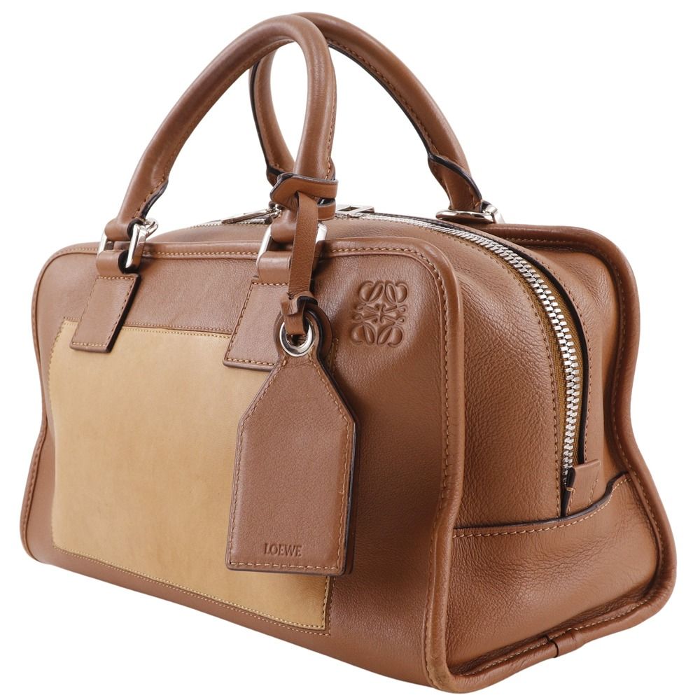 LOEWE ロエベ アマソナ28 バイ 352.03VN03 カーフ 茶 061606 レディース ハンドバッグ