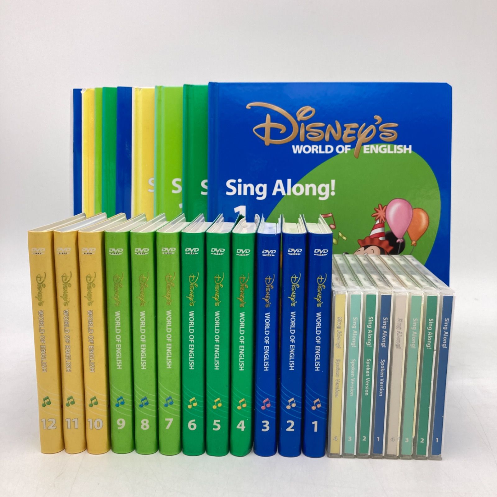 Disney英語システム　シングアロング旧子役DVD12巻