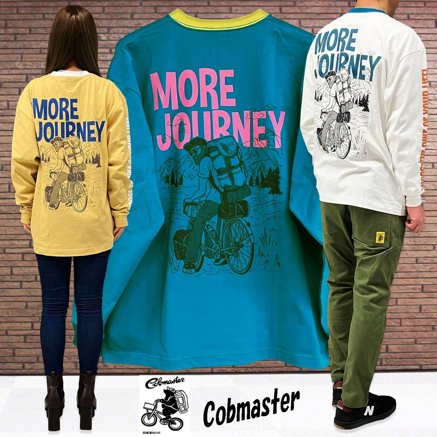 COBMASTER 吸汗速乾天竺 ルーズ フィット L/S TEE 自転車キャンプ コブ