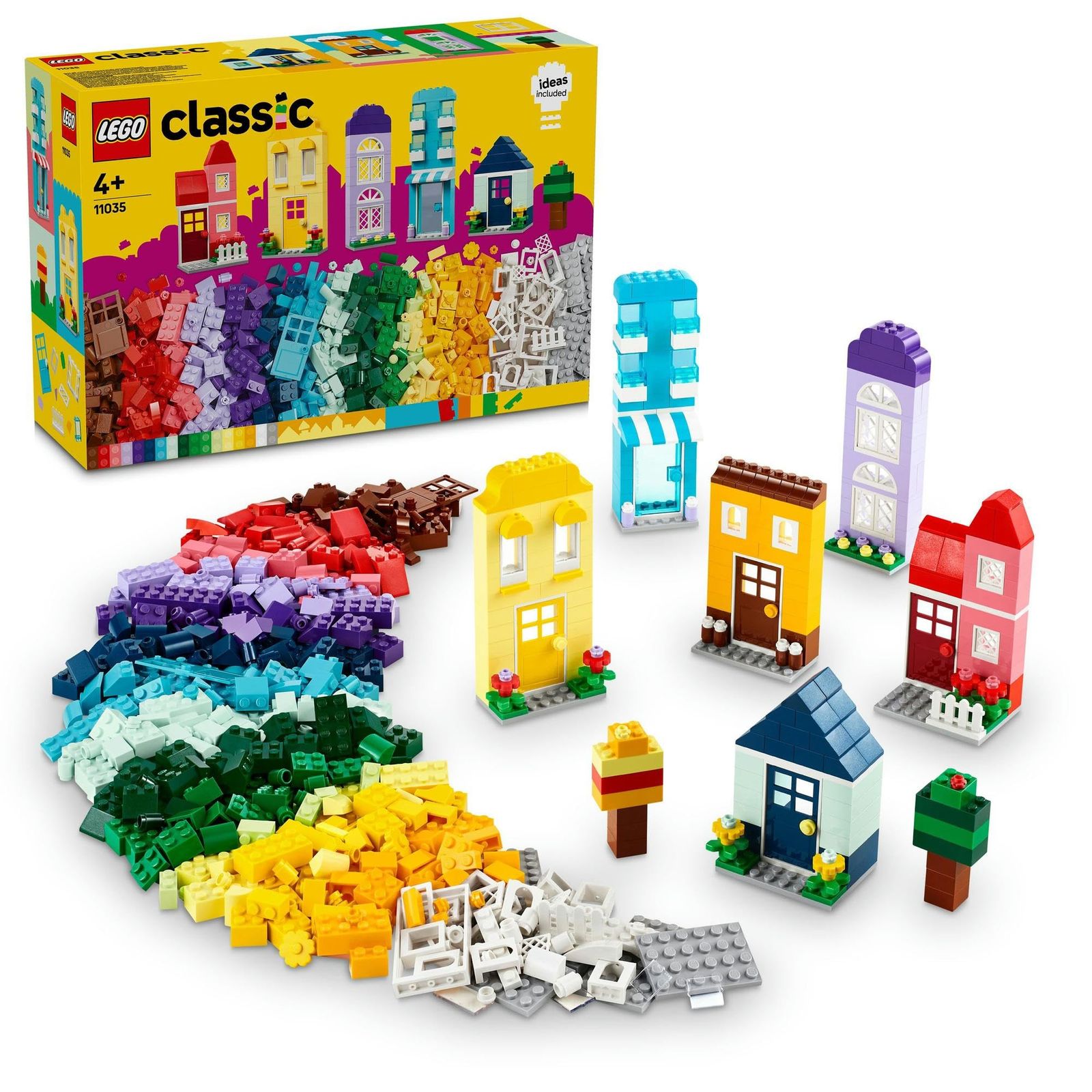 レゴ LEGO クラシック おうちをつくろう おもちゃ 玩具 誕生日 プレゼント ブロック 知育 女の子 男の子 子供 4歳 5歳 6歳 街づくり 11035 005 おうちをつくろう