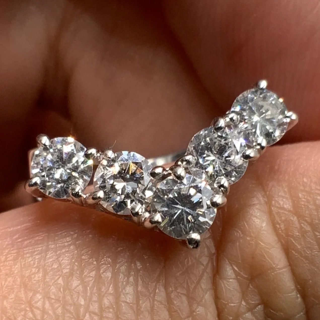 専用です　Pt850 ダイヤモンド1.02ct リング　8号　ジュエリーマキ ジュエリーマキ ダイナミックスワールリング 指輪 ダイヤモンド