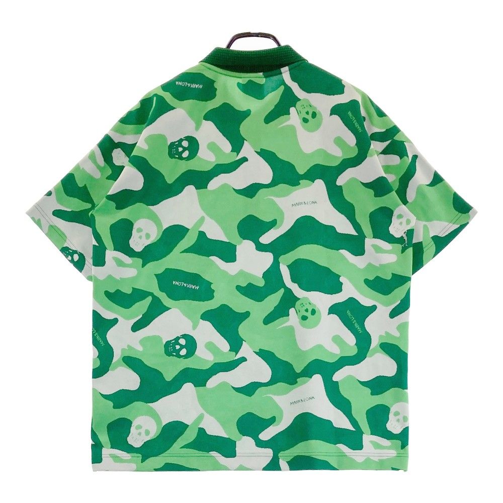 マークアンドロナ　カモフラ　スカル ポロシャツ 半袖 Lサイズ サイズ：50 MARK&LONA マークアンドロナ 半袖ポロシャツ スカル 迷彩