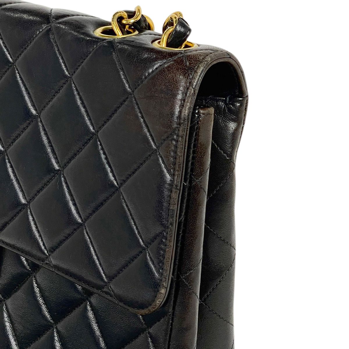 シャネル CHANEL デカ マトラッセ シングルフラップ チェーン 
