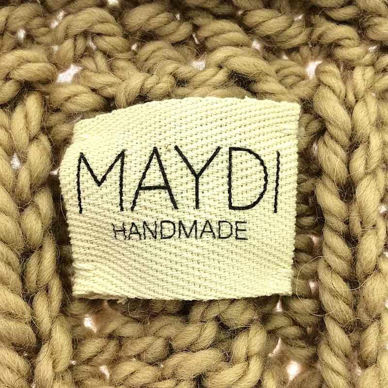 マイディ MAYDI *HAND-KNITTED CHUNKY VEST*Uニットベスト毛ウールワイド0225(10-2502-90)【22C52】 MAYDI / マイディ | HAND-KNITTED CHUNKY VEST ニットベスト | U