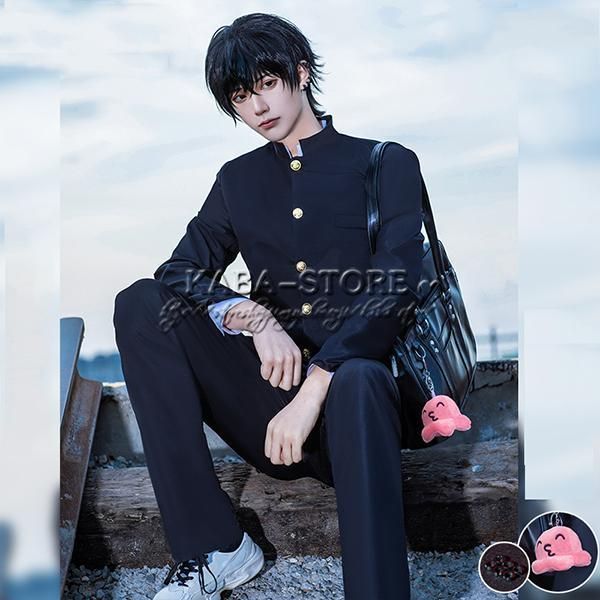 ◆チェンソーマン 風 吉田ヒロフミ コスプレ衣装 ウィッグ 制服 ハロウィン仮装 お祭り コスチューム イベント クリスマス変装
