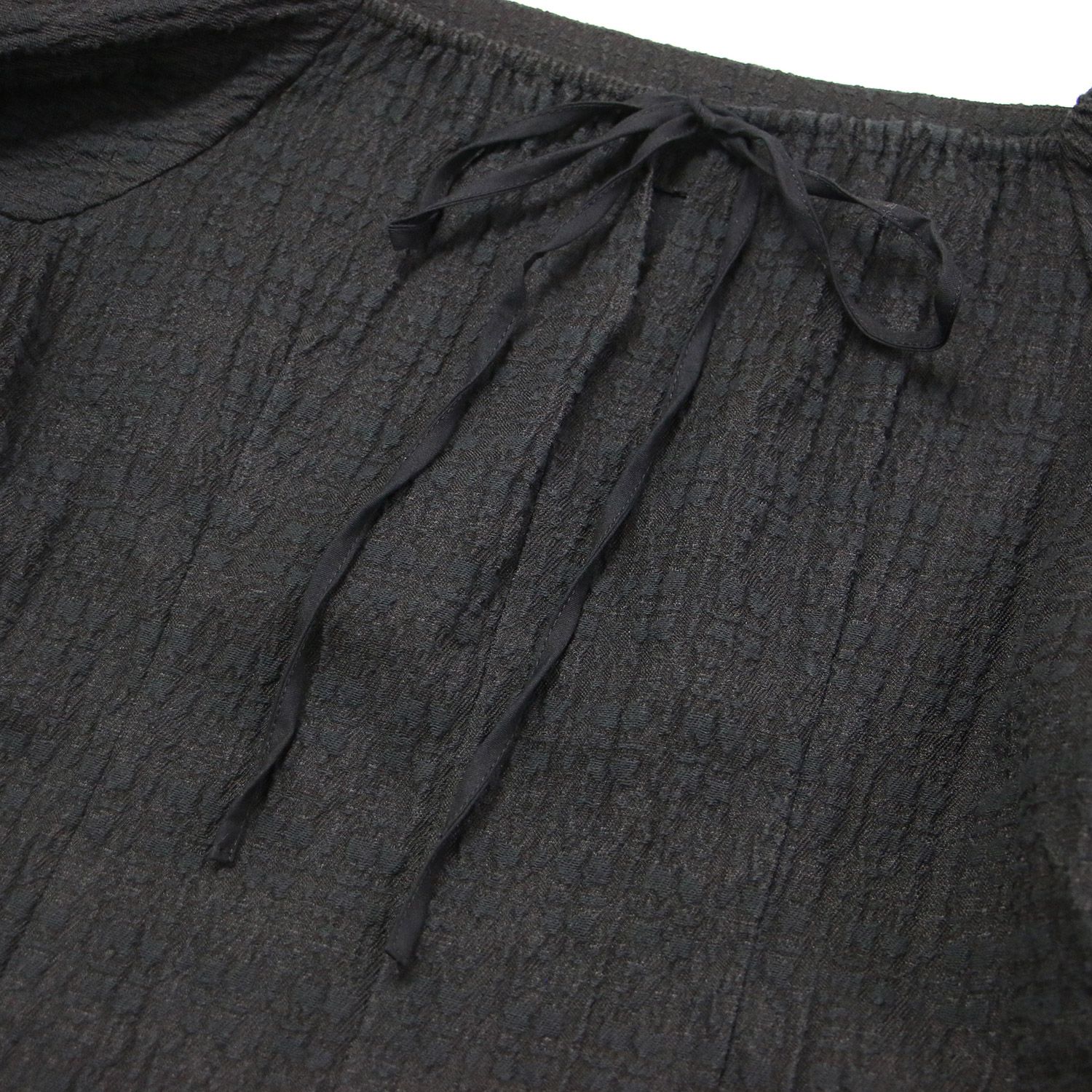 NOBLE ノーブル ブラウス ブラック サイズ:FREE | 22秋冬 バブル