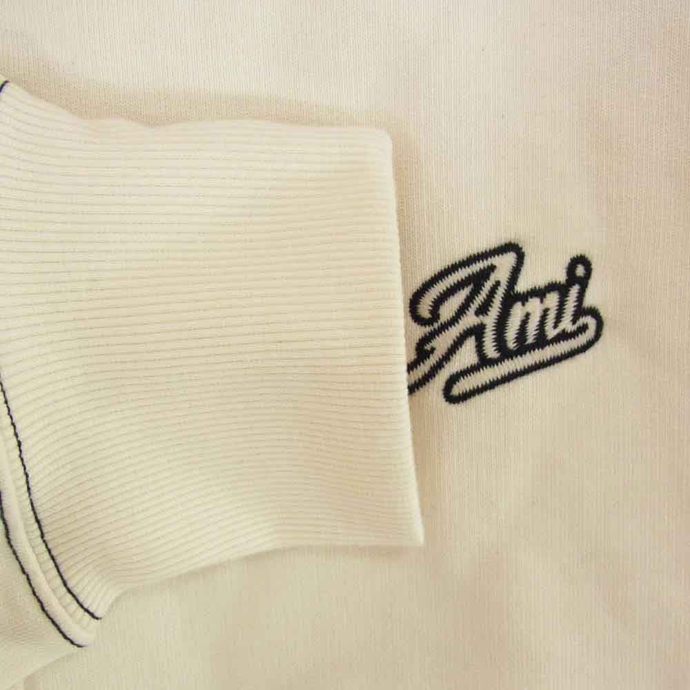 AMI PARIS アミパリス HSW229 JE0098 OVERSIZED HOODIE オーバーサイズ フーディー プルオーバー パーカー オフホワイト系 XL【中古】 AMI PARIS アミパリス HSW229 JE0098 OVERSIZED HOODIE オーバーサイズ