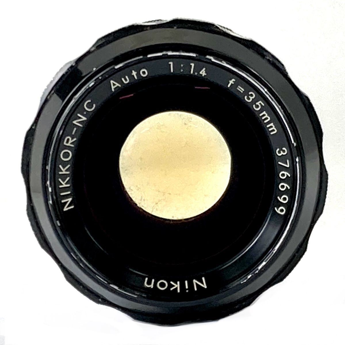 整備済み　ニコン NIKKOR-N.C Auto 35mm f1.4 ニコン Auto NIKKOR-N・C 35mm F1.4 (Ai改) 黄変有り 整備清掃