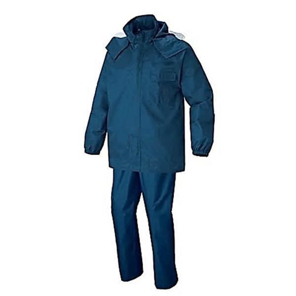 耐水圧10 000mmH2O撥水防水レインウェアー ネイビー 4L