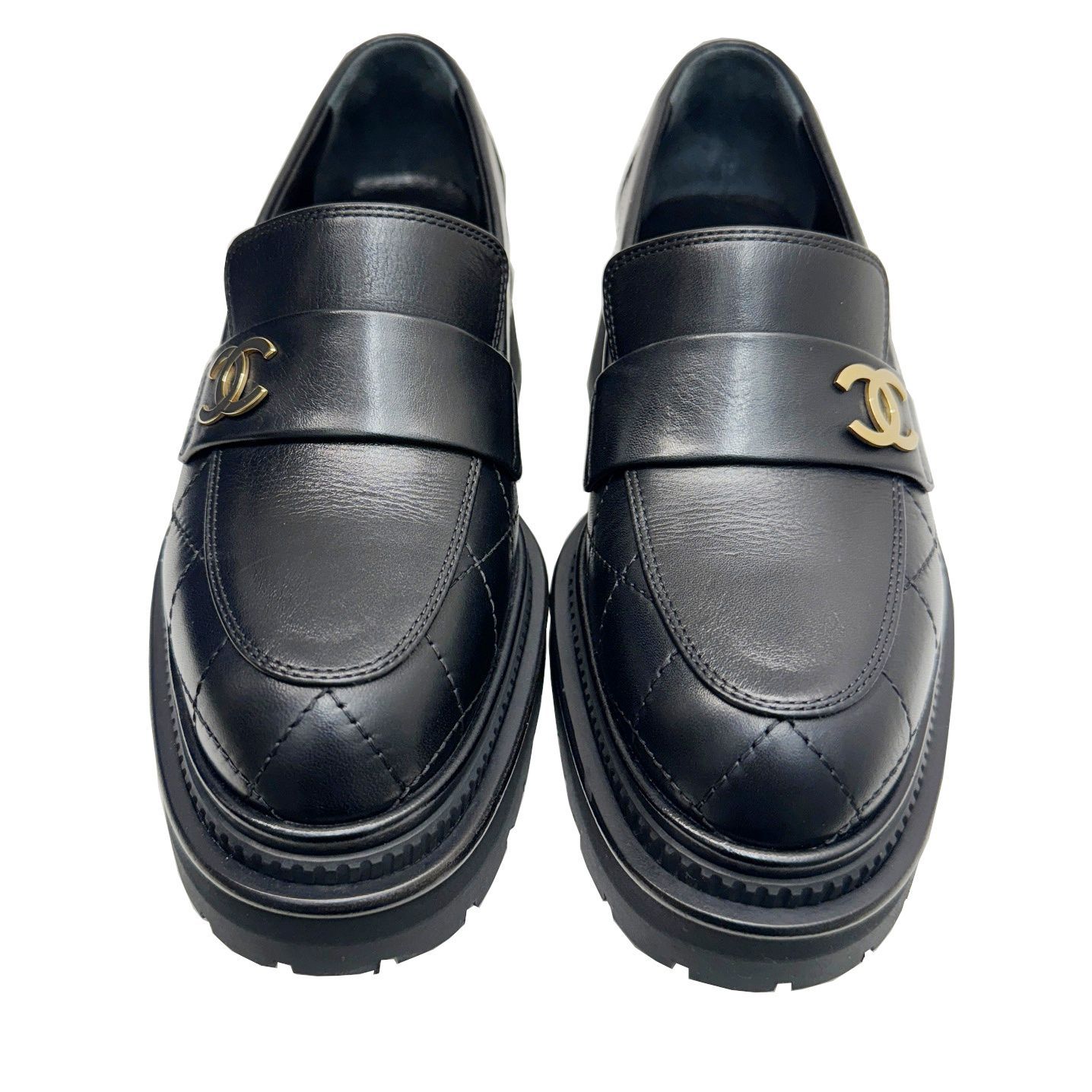 CHANEL シャネル ココマーク ローファー 23A G45074 厚底靴 CHANEL シャネル ココマーク ローファー 23A G45074 厚底靴