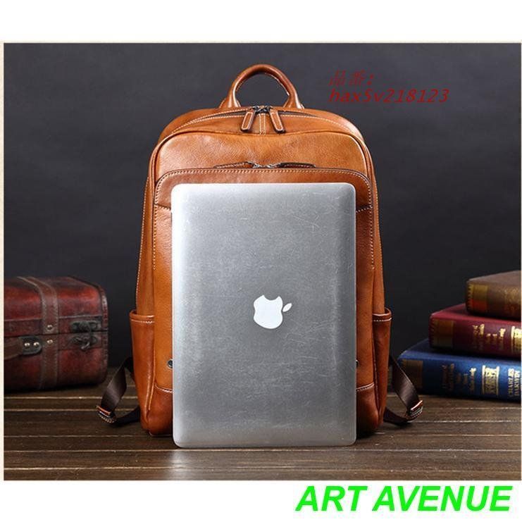 ヌメ革 ビジネスリュック デイバッグ メンズバッグ 出張 PC バックパック 紳士用 通勤 手作り 3色 レザー 旅行 ビジネスバッグ hax5v218123 DECORATOM_COM_BR