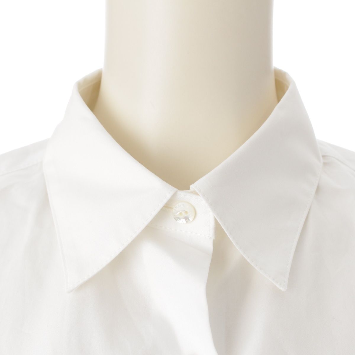 ドゥロワー 24SS コットン バルーンスリーブ クロップド ブラウス  