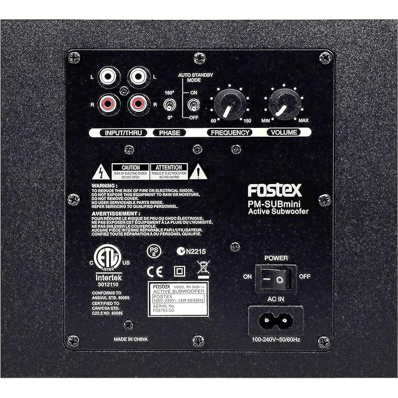 FOSTEX アクティブ・サブウーハー PM-SUBmini2 0 - メルカリ