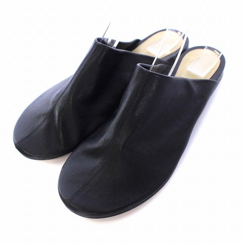 ボッテガヴェネタ BOTTEGA VENETA Dot Sock Leather Slippers フラット 