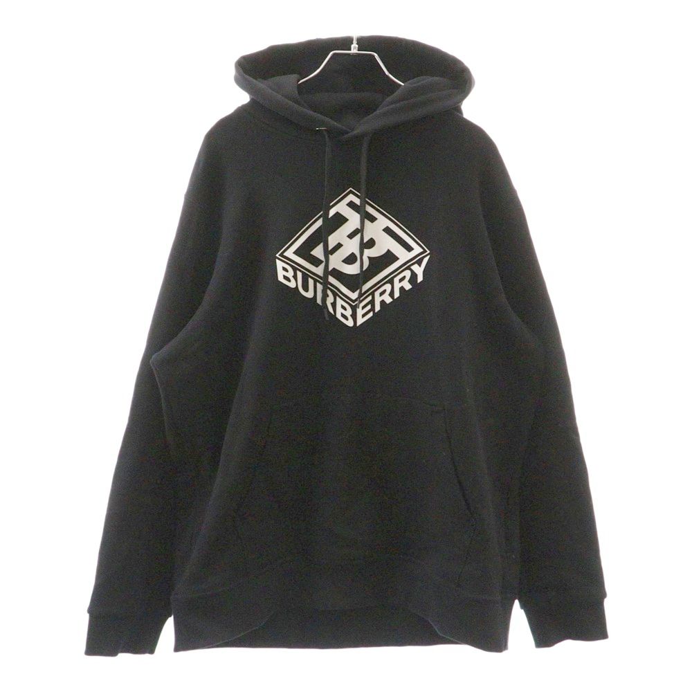 BURBERRY LONDON (バーバリーロンドン) TBロゴプリント プルオーバーパーカー ブラック 8038245