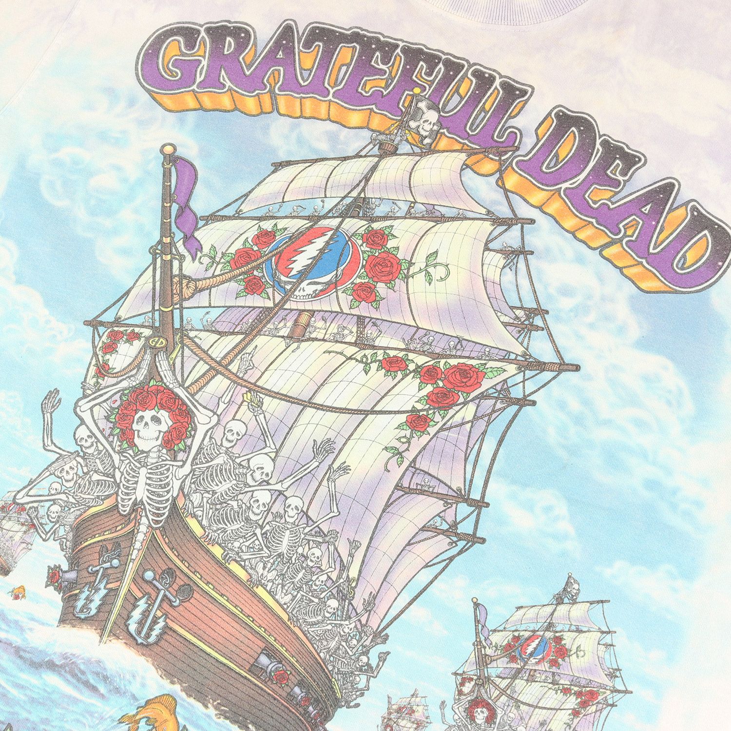 Vintage Rock Item 90s Grateful Dead Ship of Fools タイダイ染め