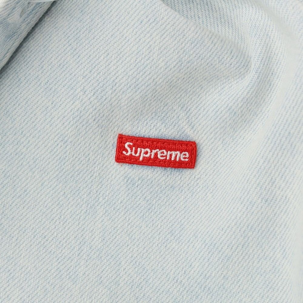 【中古】シュプリーム Supreme 2023年春夏 Small Box Shirt デニム ボタンダウンシャツ ライトブルー【サイズM】【メンズ】