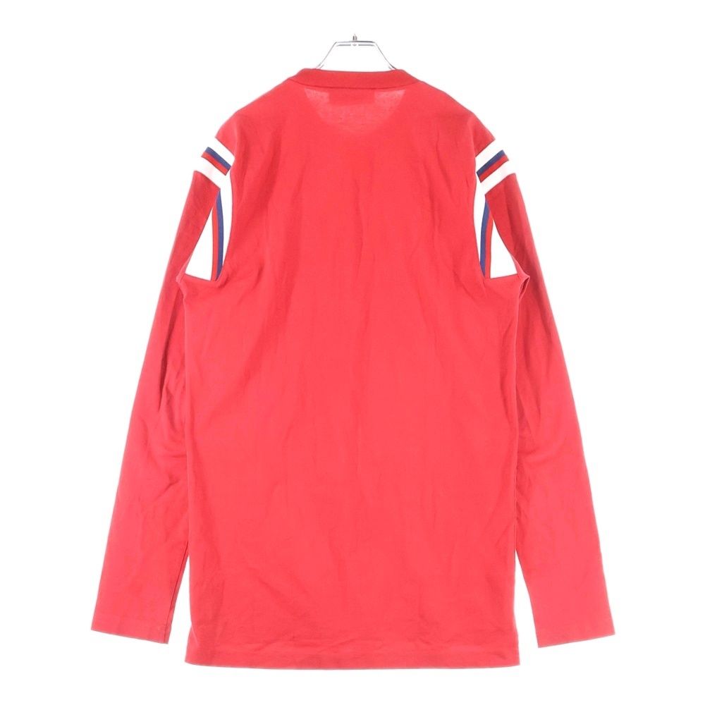 DSQUARED2 ディースクエアード Varsity Fit Tee S74GD1218 カレッジロゴプリント 長袖Tシャツ カットソー レッド