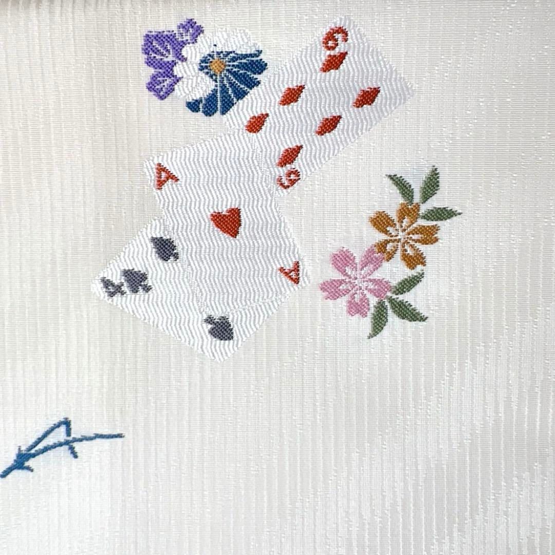 名古屋帯 トランプ 桜 松葉 菊 斜め縞 着物 帯 014a d 【公式通販】