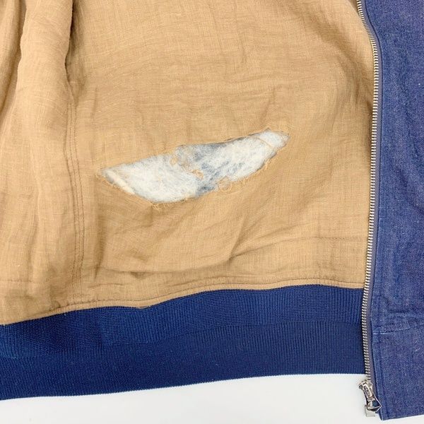 ワコマリアデニムMA-1ジャケット WACKO MARIA ROCK STEADY TOKYO バック刺繍 デニム ブルゾン